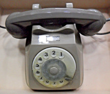 Telefono Fisso Vintage SIRIO SIP a DISCO anni 70 GRIGIO USATO FUNZIONANTE