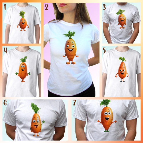 Shirt carota maglietta - t,
