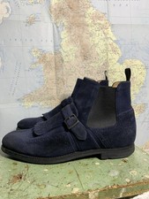 Stivali brogues scamosciati