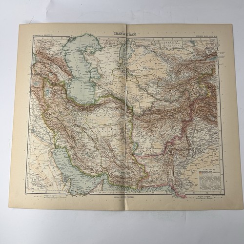 Stieler hand atlas 1908 iran - stieler, hand-atlas