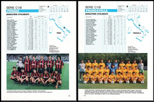 Serie 1987 1988 foggia - serie, 1987-1988