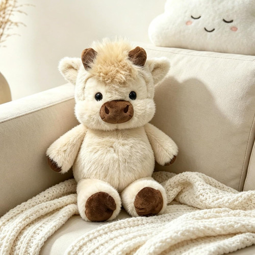 Mucca peluche grande 45 - mucca,
