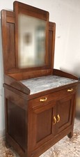 SUPER OCCASIONE 2 Pezzi Inizio '900 -Comò Cassettiera da 4 + Mobile Con Specchio