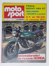 44630 Moto Sport 1975 a. V N. 41 - Ducati 860 GT; Le nuove Honda; GP Belgio