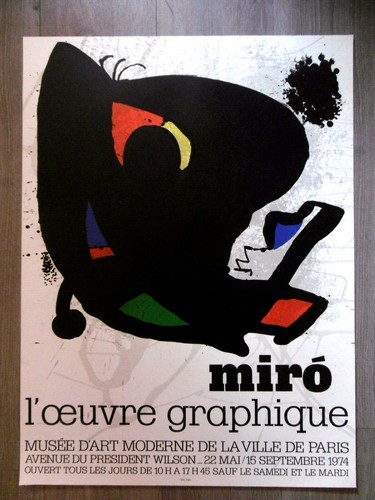 Miro joan affiche originale - affiche,