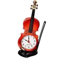 Sveglia Violino Simulazione Strumento Musicale Orologio da Tavolo Soggiorno4696
