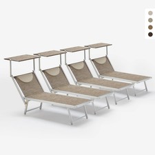 4 Lettini spiaggia mare