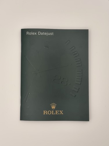 Rolex datejust booklet - rolex,