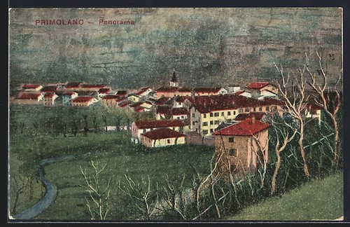 Primolano panorama cartolina - primolano,,