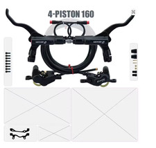 Kit conversione freno  disco da 160 meccanico ad idraulico e bike fat bike bici 