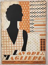 1931 LAVORI DI MAGLIERIA SARTO MODA RIVISTA TECNICA PROFESSIONALE