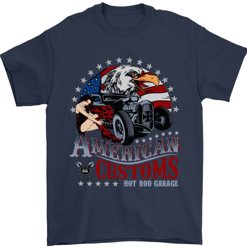 Shirt uomo american - t-shirt, customs