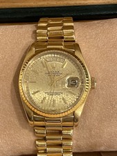 ROLEX DAY-DATE 36 REF:18038 GOLD 18 KT 1981 ORIGINAL BOX