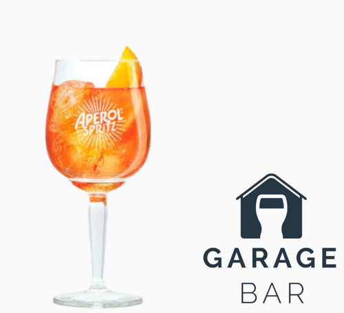 Single aperol spritz - spritz, glass