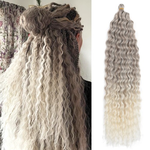 Treccia all uncinetto onde - treccia, 22"