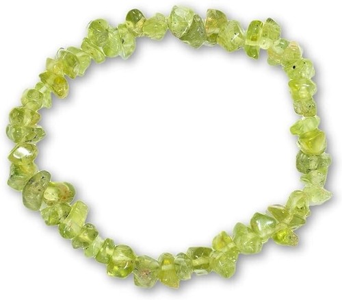Braccialetto olivina pietre - braccialetto,