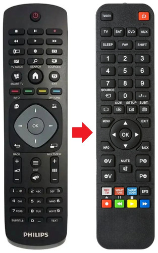 Telecomando adatto per philips - telecomando,