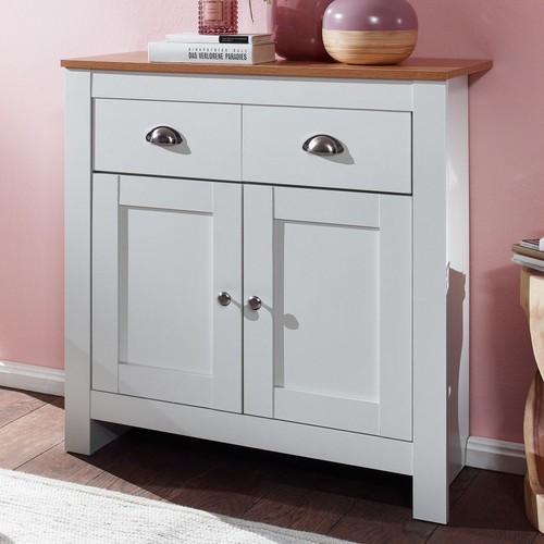 Finebuy cassettiera bianca - bianca, /
