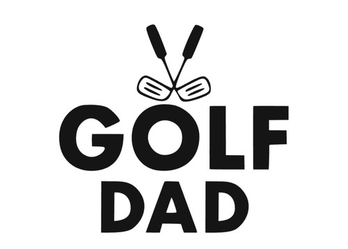 Adesivo papà golf auto