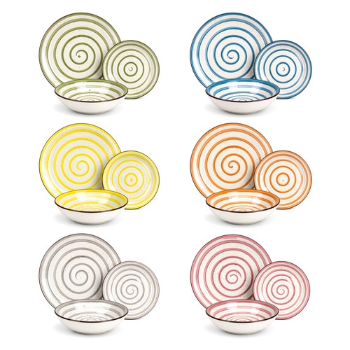 Servizio piatti ceramica - piatti,
