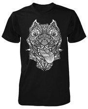 T-shirt Pitbull Mandala cane