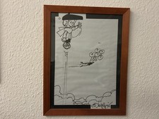 Fumetto disegno originale di François Walthéry "Benni Bärenstark" peyo natascha