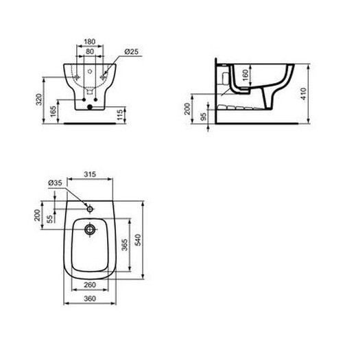 Bidet esedra ideal standard - -,