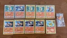 Pokemon Lotto 10 carte - Charmander/Charmeleon - Vari set + Pupazzetto.NO HOLO.