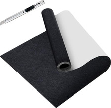 Feltro Adesivo Rotolo Nero - 40 * 200 Cm Tessuto in Feltro Fogli Adesivi, Stoffa