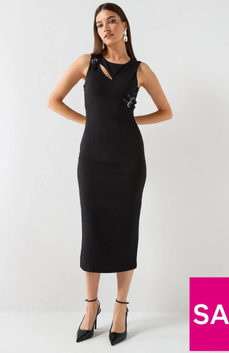 Abito midi basco versace jeans - midi,