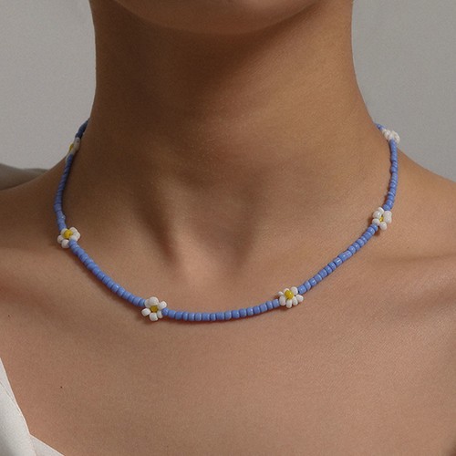 Collana con margherite - ,