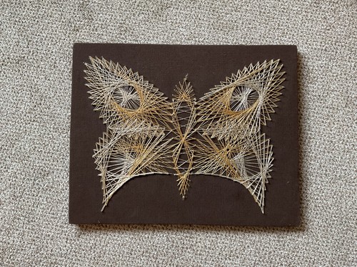 String art farfalla nei toni - nei,