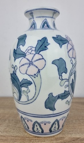 Vaso floreale cinese dipinto - , a