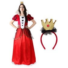 COSTUME REGINA DI CUORI DELUXE