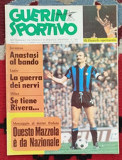 GUERIN SPORTIVO 6 1975 MAZZOLA INTER OTTIMO CON FIGURINE CALCIATORI ALLEGATE