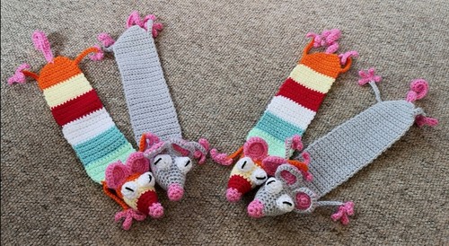 Crochet handmade rat - handmade, bookmark