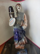 Bottiglia vodka ceramica ukraina cosacco per collezionisti