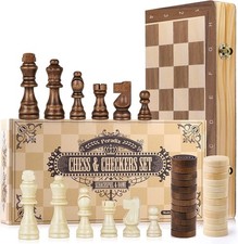 2 in 1 Scacchiera in Legno
