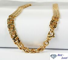 Collana Garibaldi, Peso 71,9 Grammi, Lunghezza 45 Cm, 585 Oro Giallo, 14 Carati