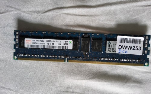 4gb ram ddr3 pc3l 10600r - 4gb, ecc