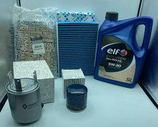 KIT TAGLIANDO ORIGINALE RENAULT KADJAR 1.5 DCI 5 LITRI OLIO ELF FE 5W30 5W-30 C4