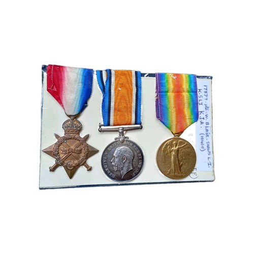 Ww1 killed action - killed, trio