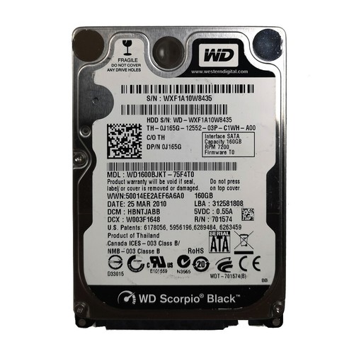Western digital 160 - 160, gb