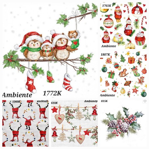 Tovaglioli carta natale - 6,