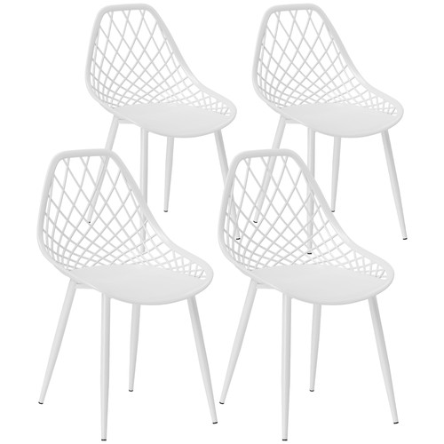 Homcom set sedie moderne - 4,