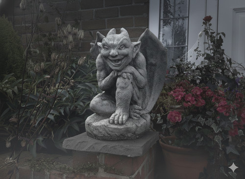 Gargoyle sorridente - (nuovo),