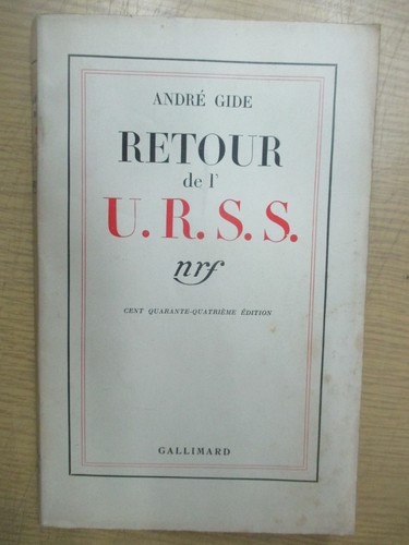 André gide retour de - andré,