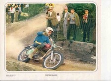 MINIPOSTER  PILOTA TORSTEN HALLMAN MOTO HUSQVARNA 250  MOTOCROSS VINTAGE MX