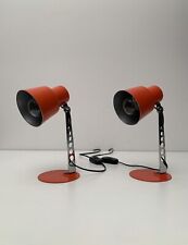 Coppia Lampade da Tavolo a Cono Anni 70 Manifattura Italiana Attr..targetti Vedi