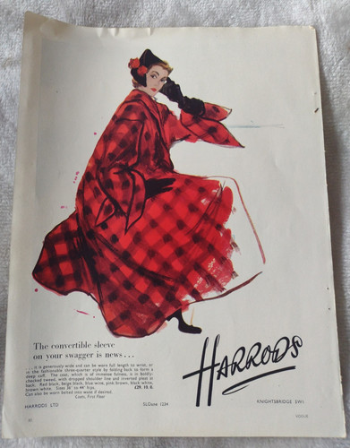 Cappotto tweed rosso harrods - cappotto,